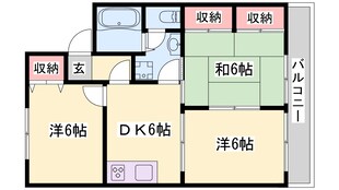 英賀保駅 徒歩25分 2階の物件間取画像